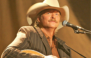 Alan Jackson at the microphone